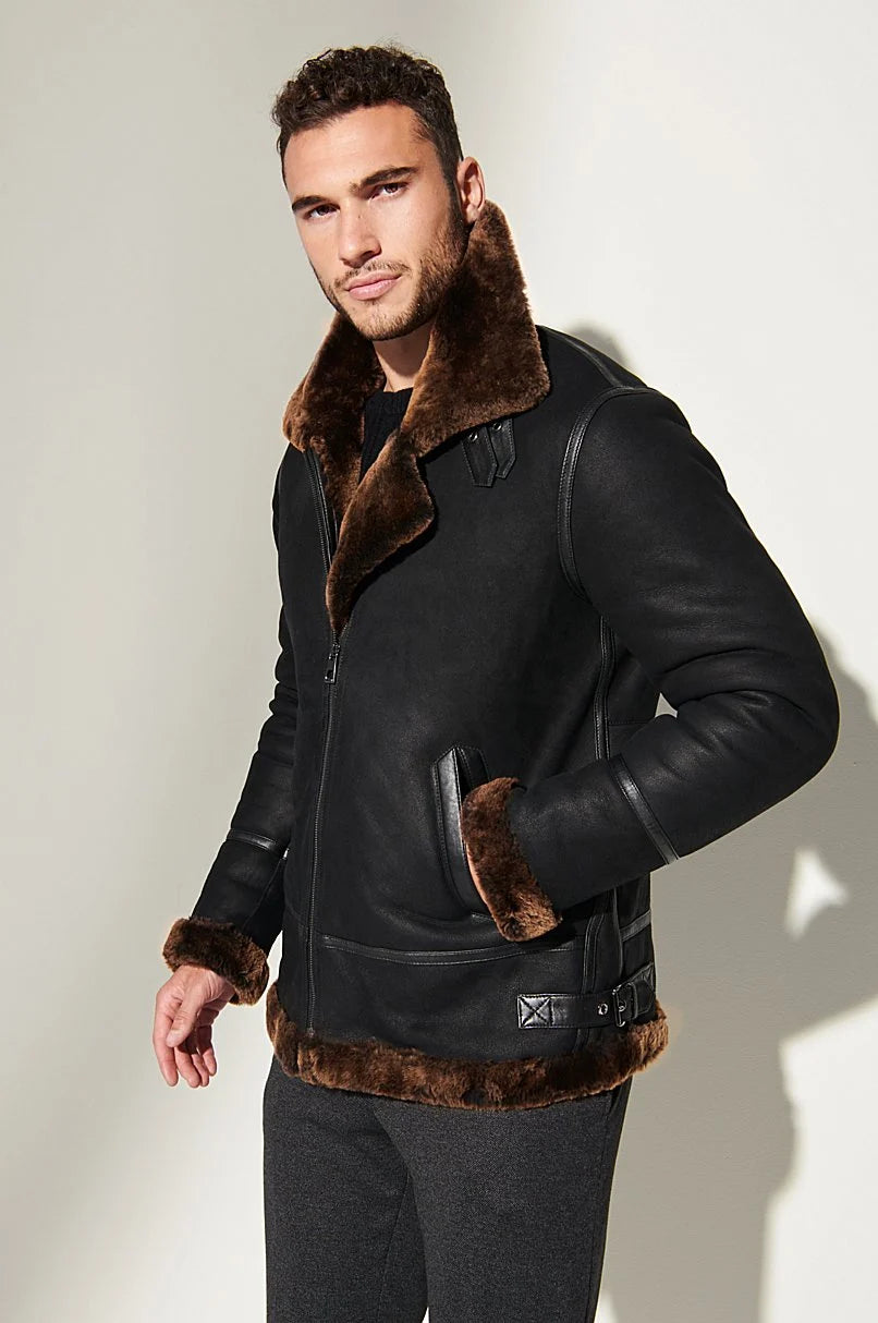 Jason Sheepskin B-3 Bomber Jacket