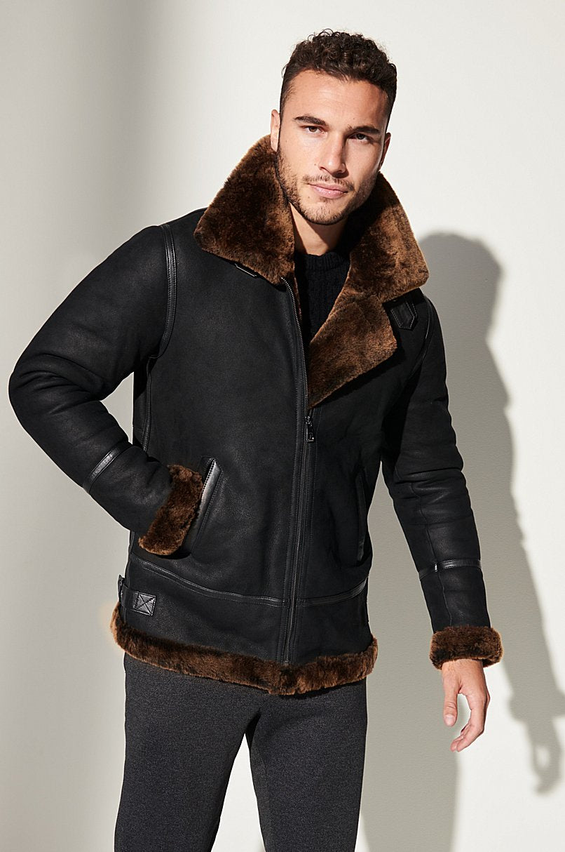 Jason Sheepskin B-3 Bomber Jacket