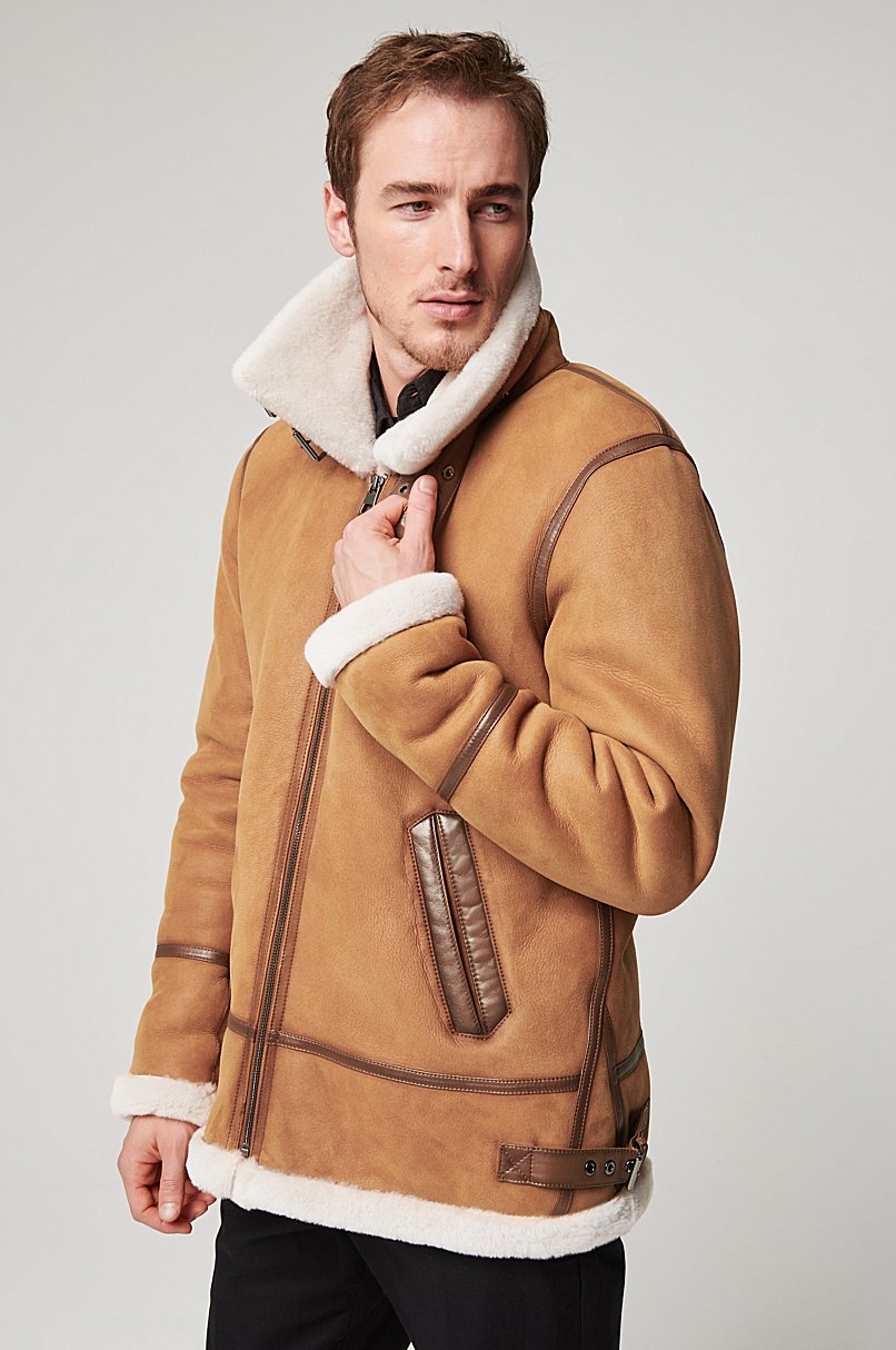 Jason Sheepskin B-3 Bomber Jacket