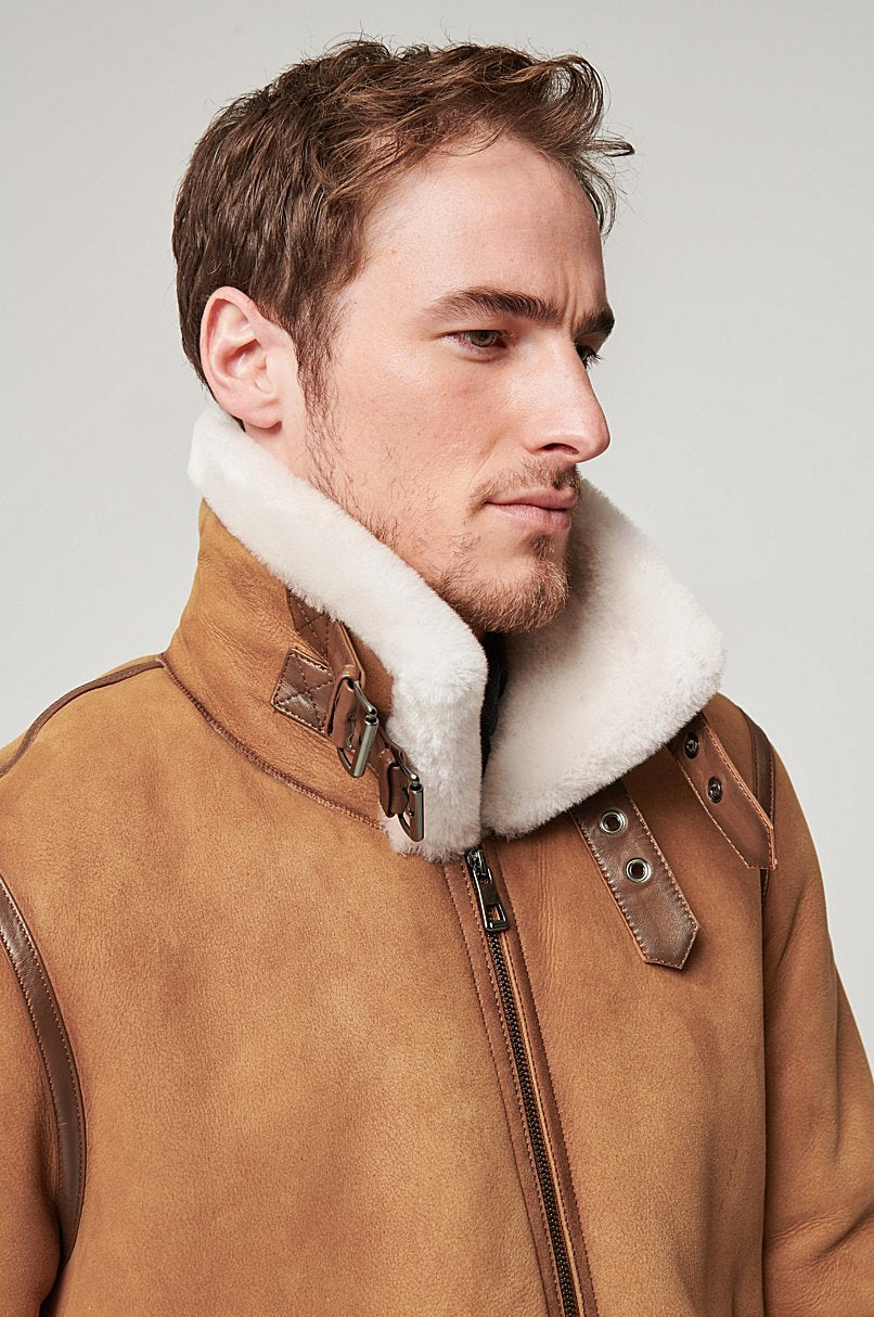 Jason Sheepskin B-3 Bomber Jacket