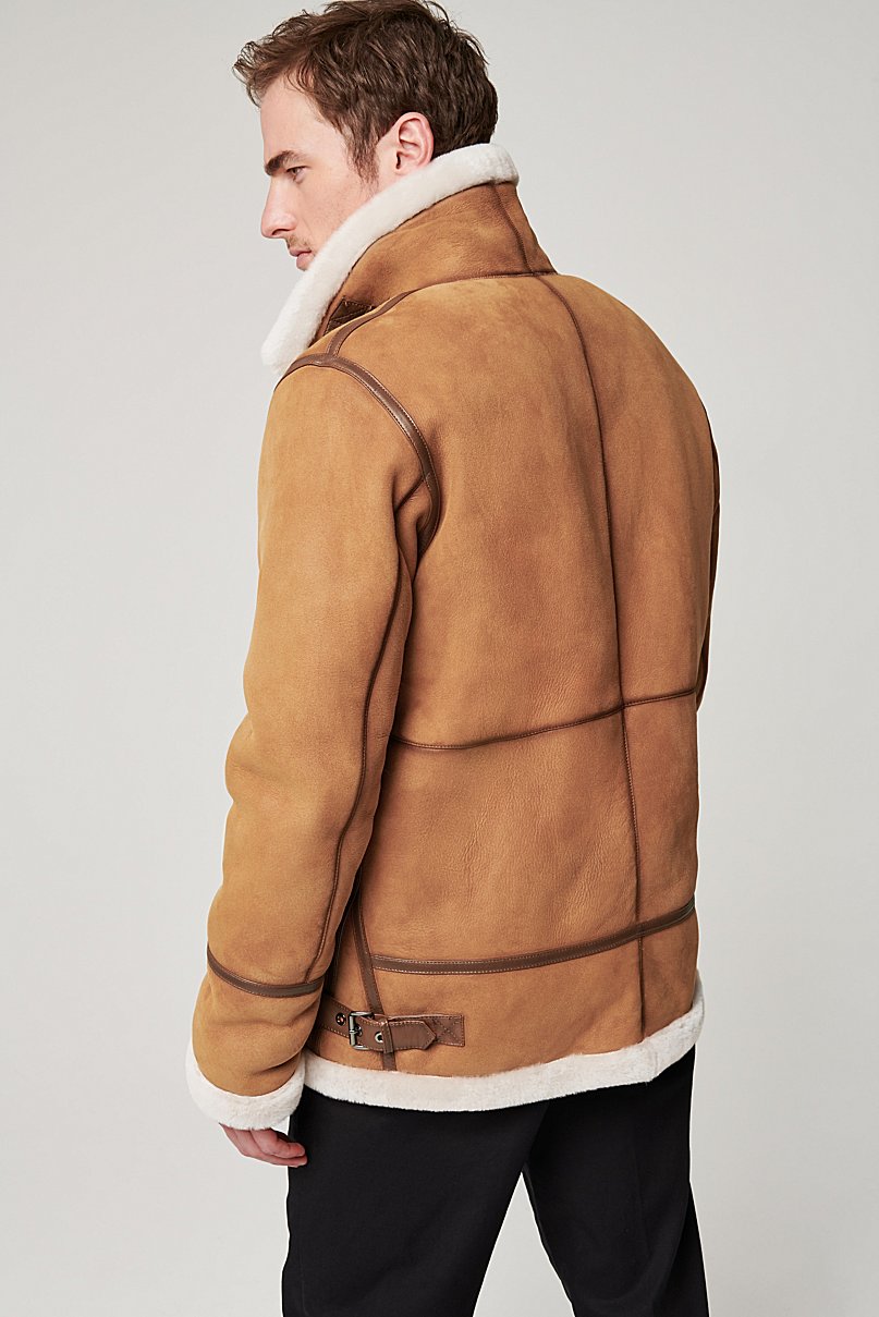 Jason Sheepskin B-3 Bomber Jacket