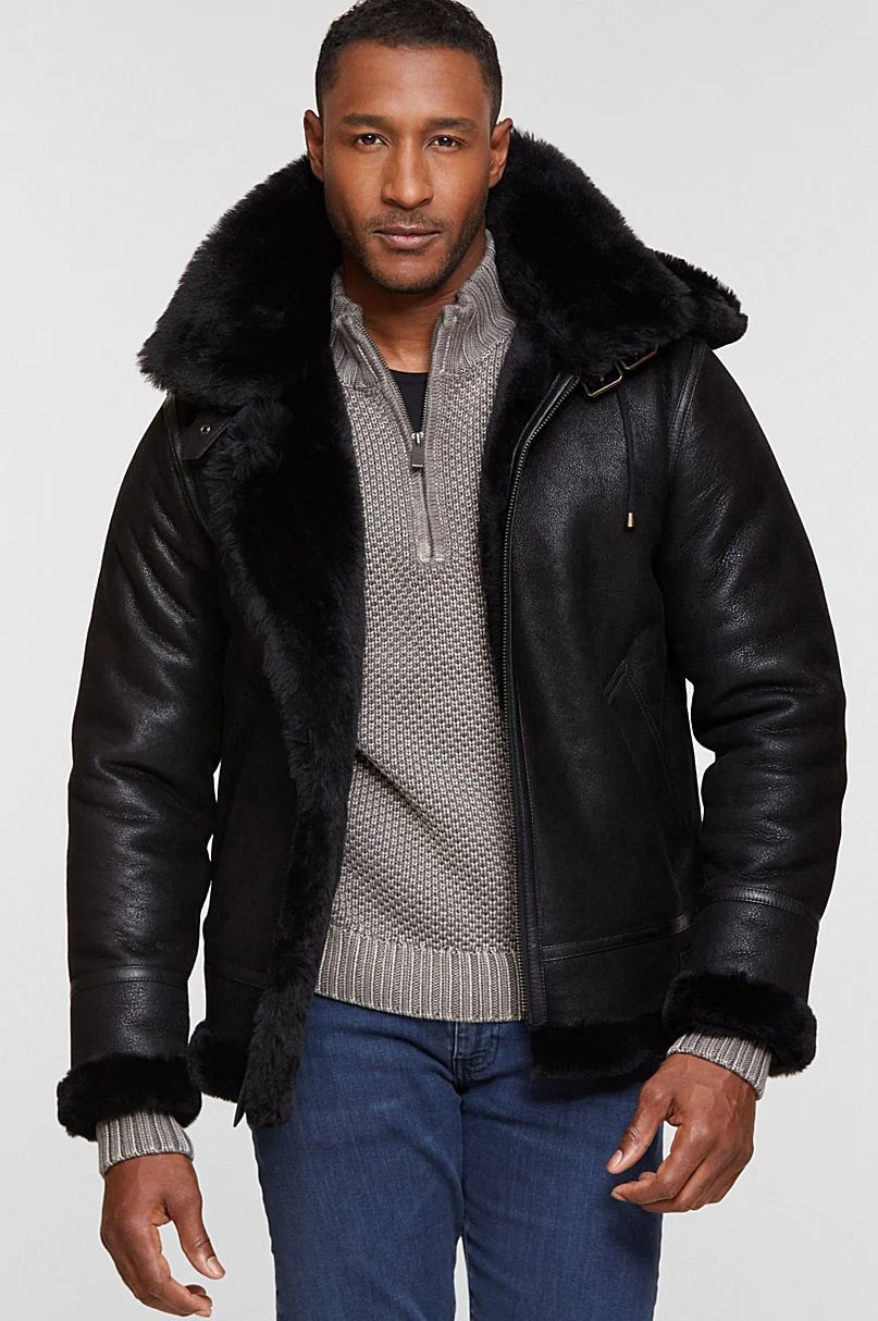 Classic Sheepskin B-3 Bomber Jacket