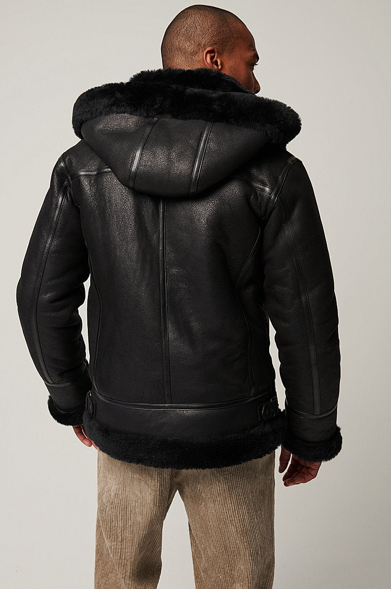 Classic Sheepskin B-3 Bomber Jacket