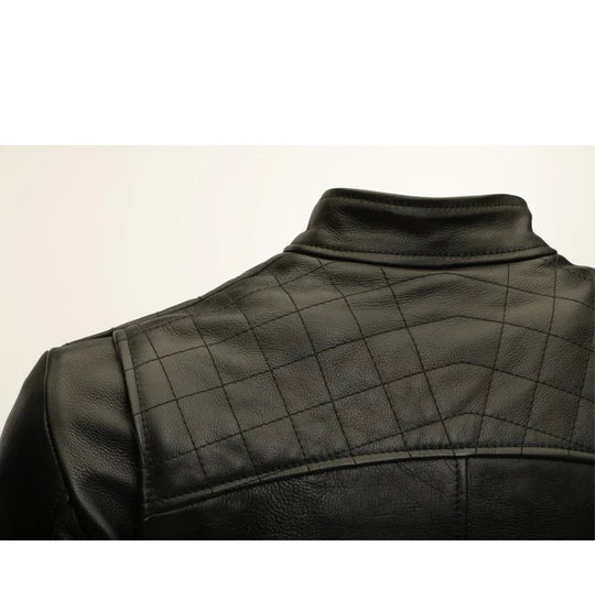 Finnian's Black Midnight Café Racer Jacket