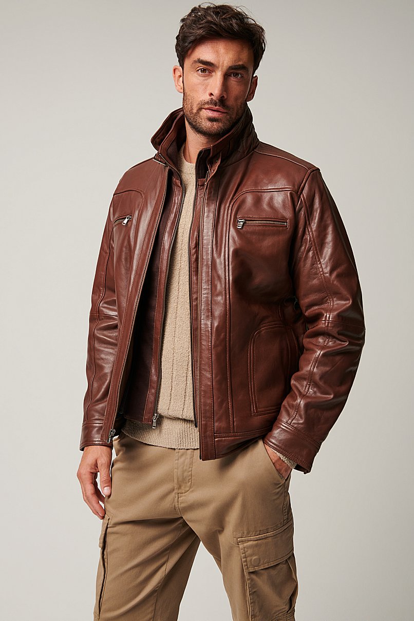 Memphis Leather Moto Jacket