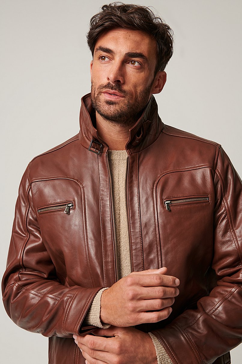 Memphis Leather Moto Jacket