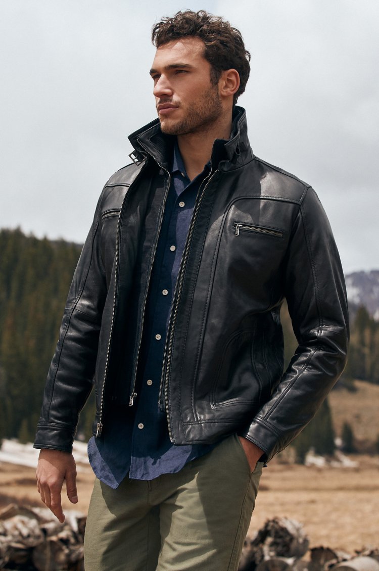 Memphis Leather Moto Jacket