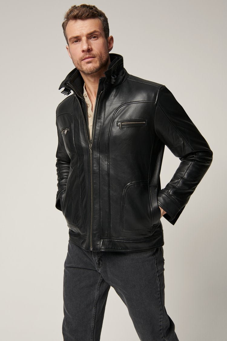 Memphis Leather Moto Jacket