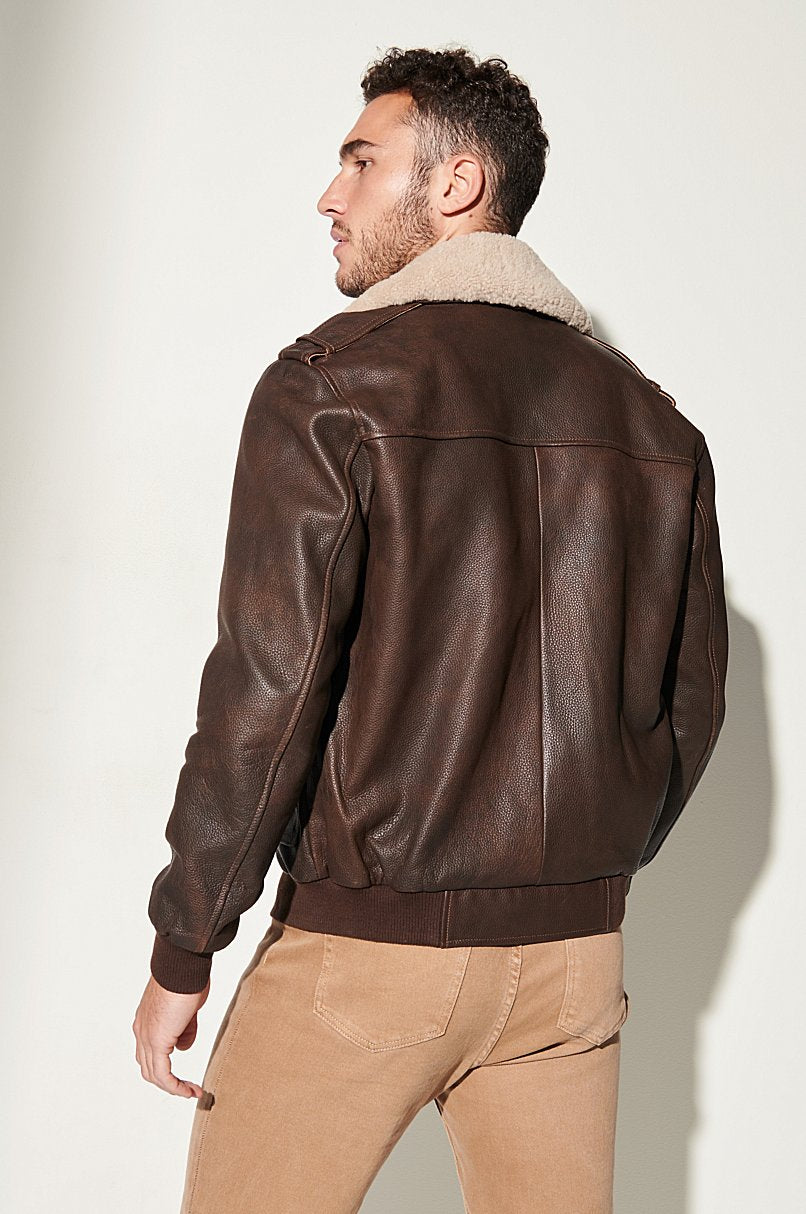 Curtis Leather A-2 Bomber Jacket