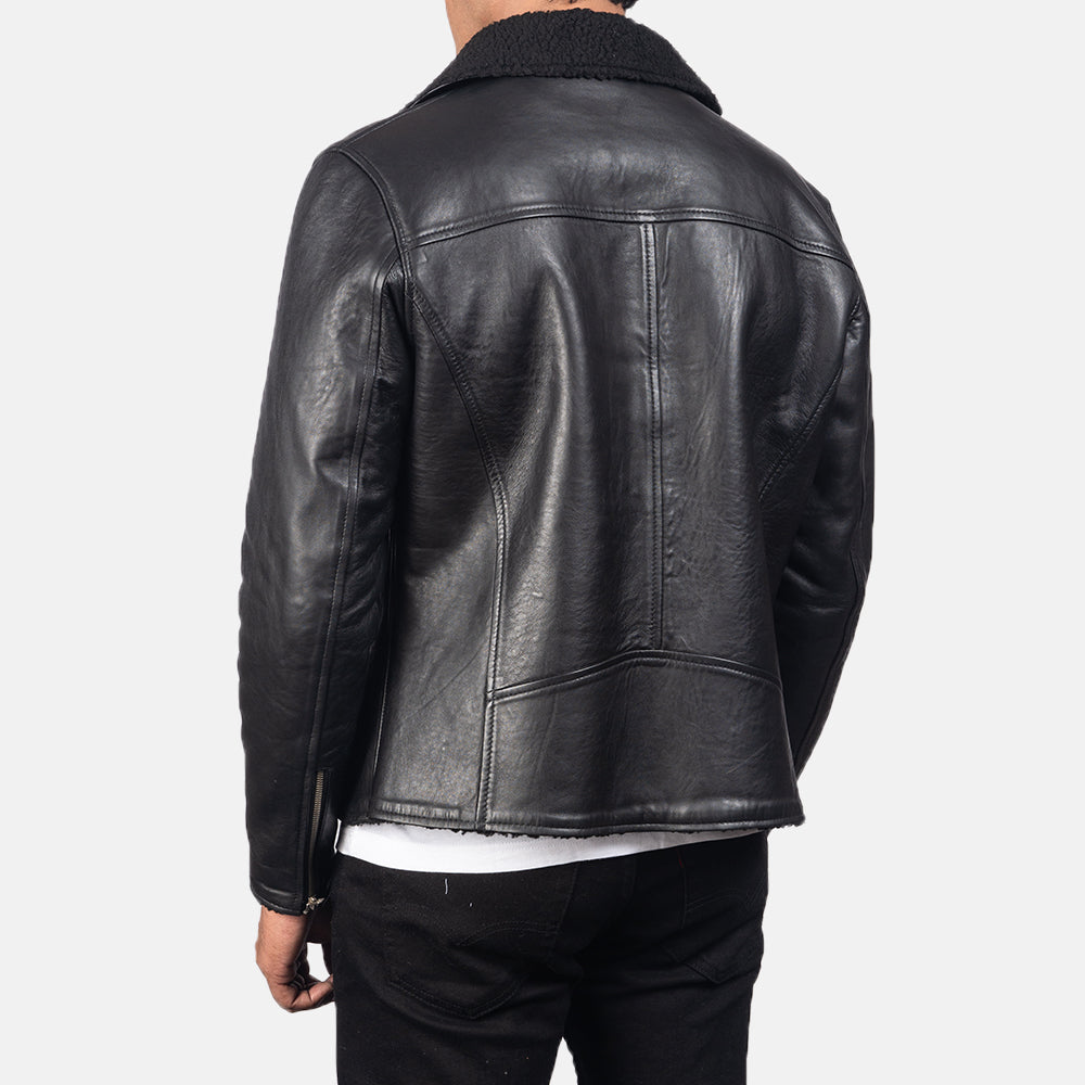 Alberto Shearling Leather Jacket