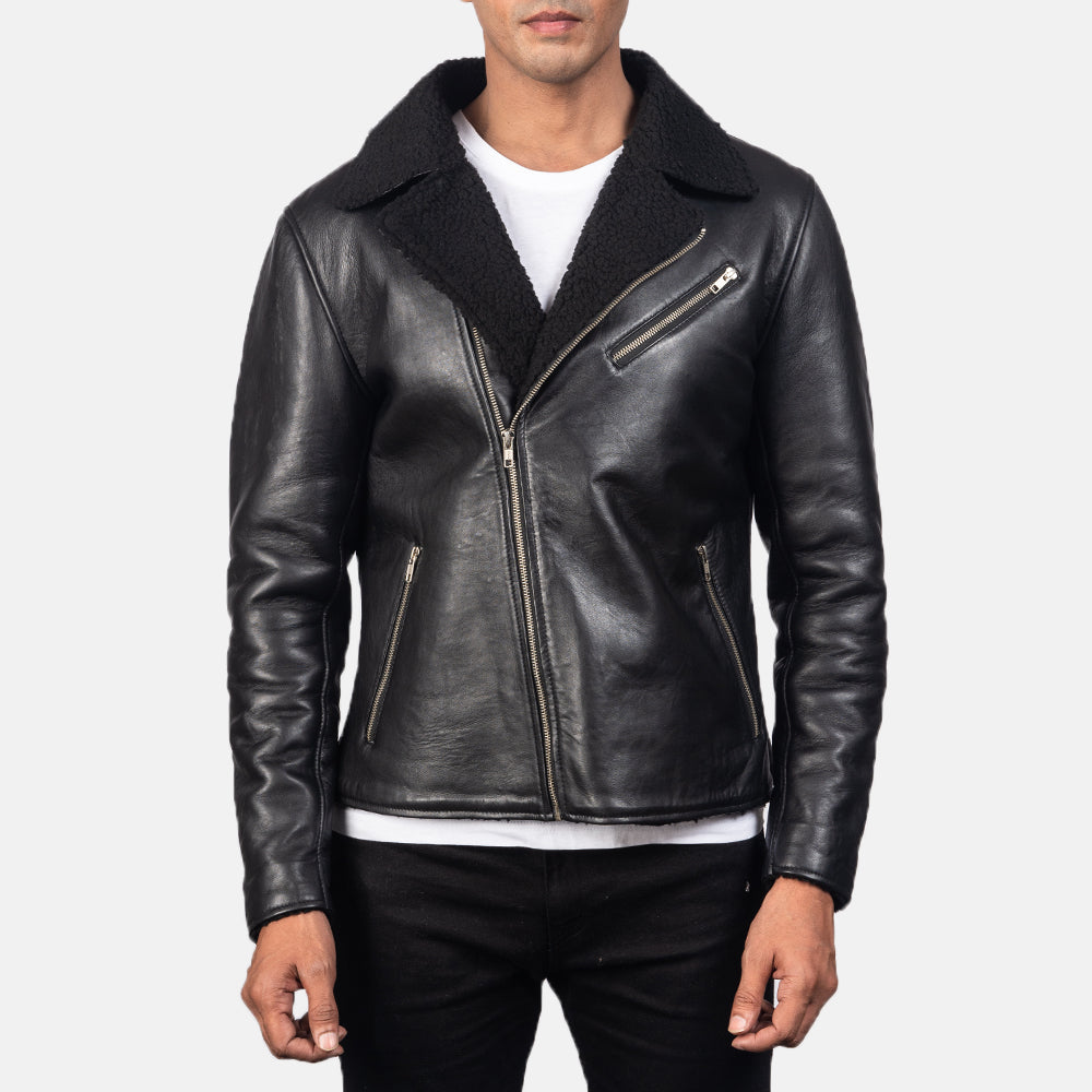 Alberto Shearling Leather Jacket