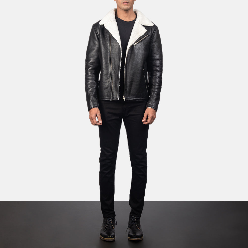 Alberto Shearling Leather Jacket