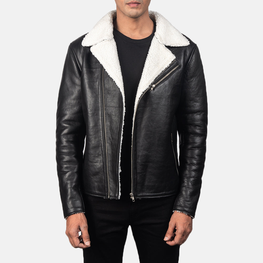 Alberto Shearling Leather Jacket