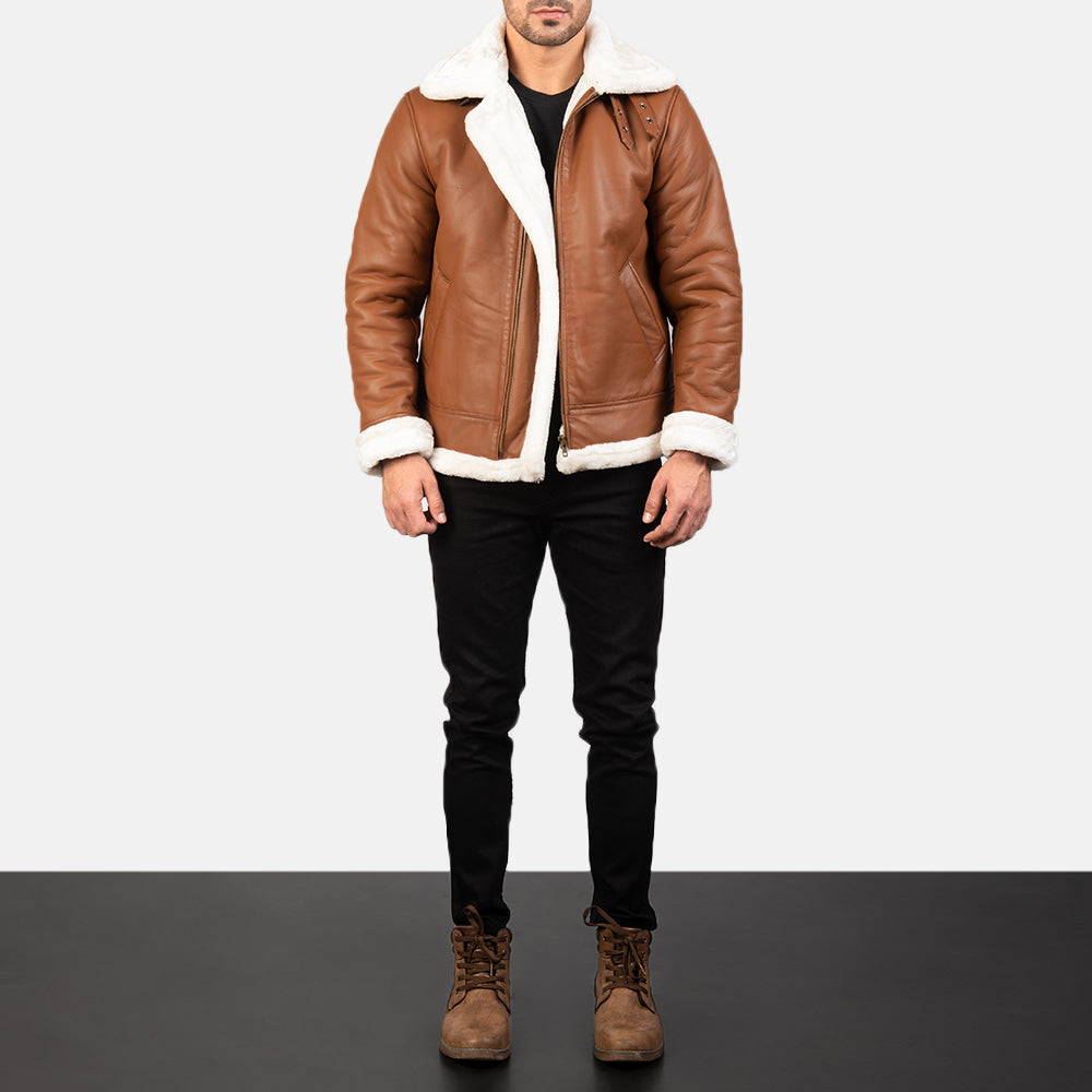 Francis B-3 Leather Bomber Jacket