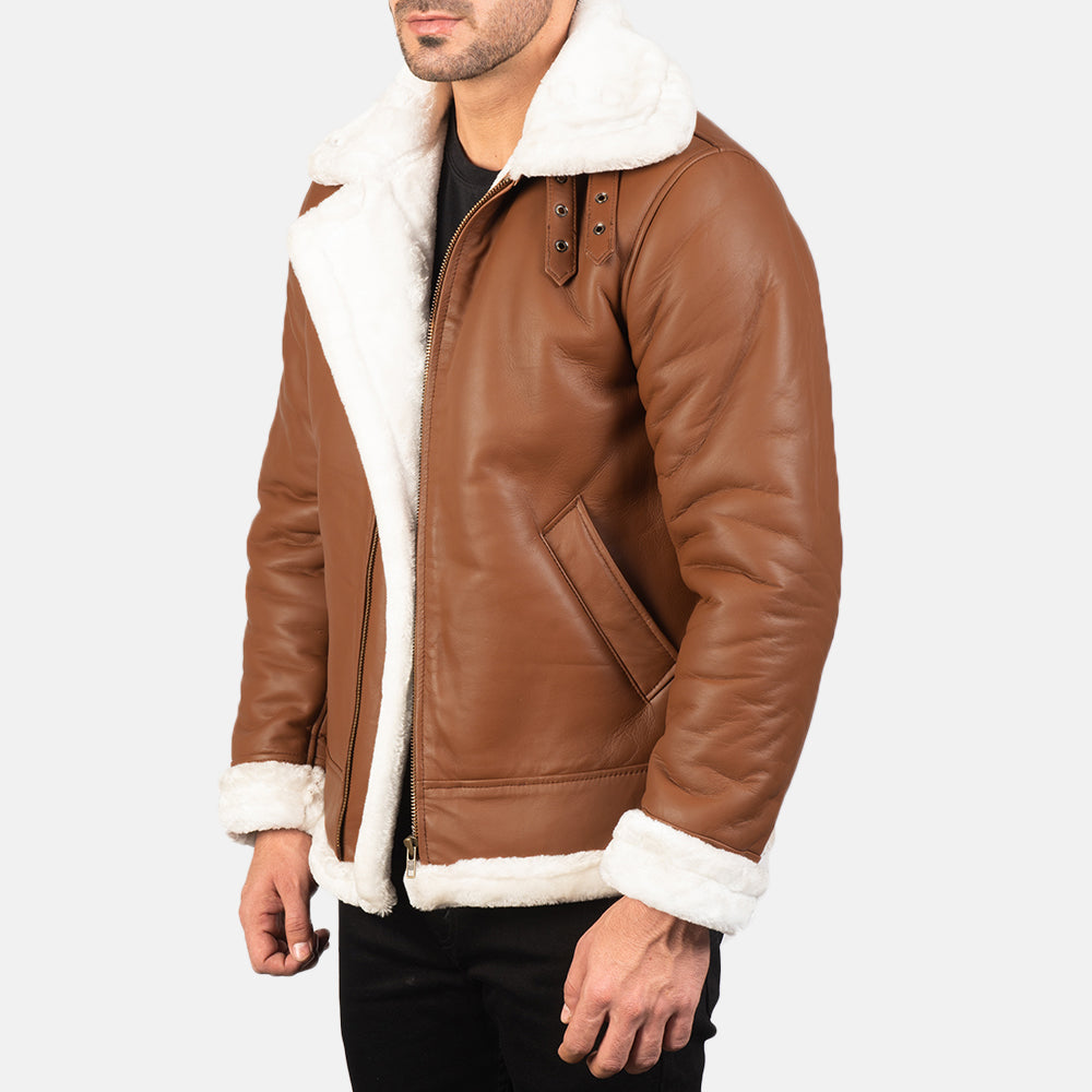 Francis B-3 Leather Bomber Jacket