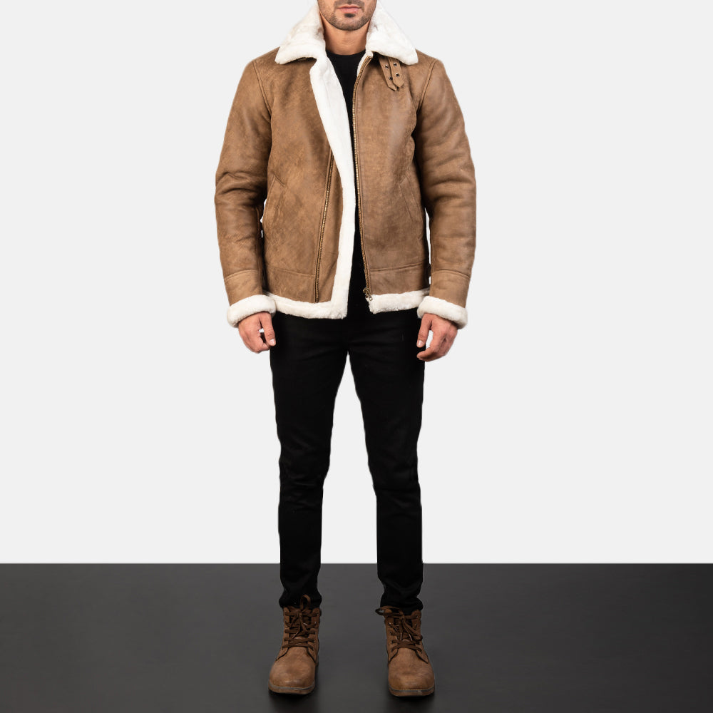 Francis B-3 Leather Bomber Jacket