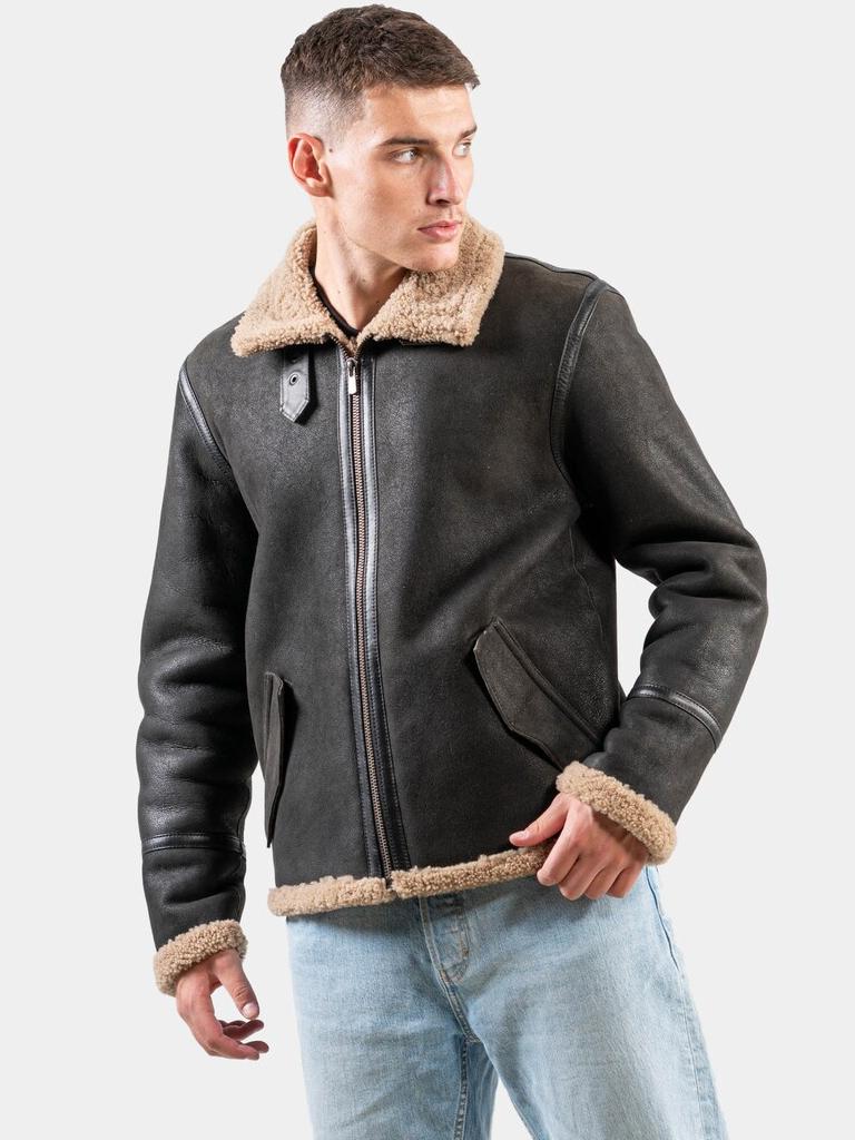 Men’s Brown Pilot Leather Jacket