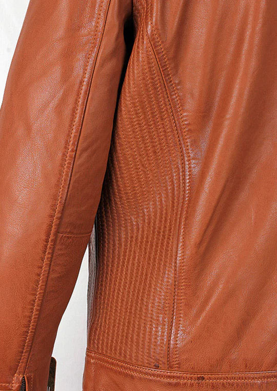 Men's Miass Tan Leather Jacket