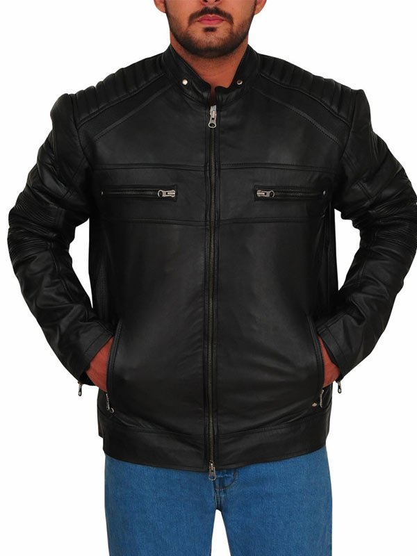 RIVERDALE CHUCK CLAYTON CAFE RACER LEATHER JACKET