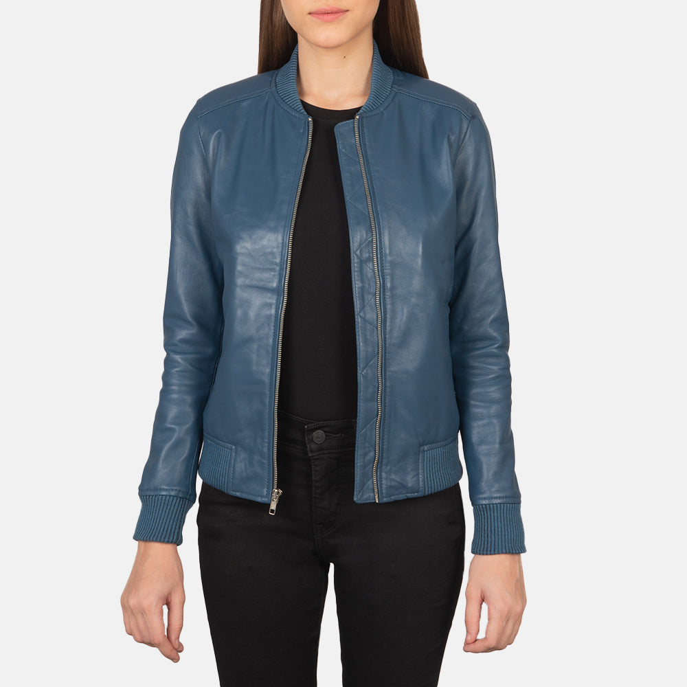 Bliss Leather Bomber Jacket