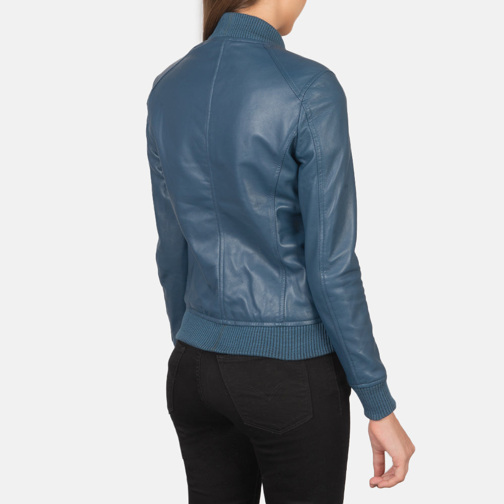 Bliss Leather Bomber Jacket