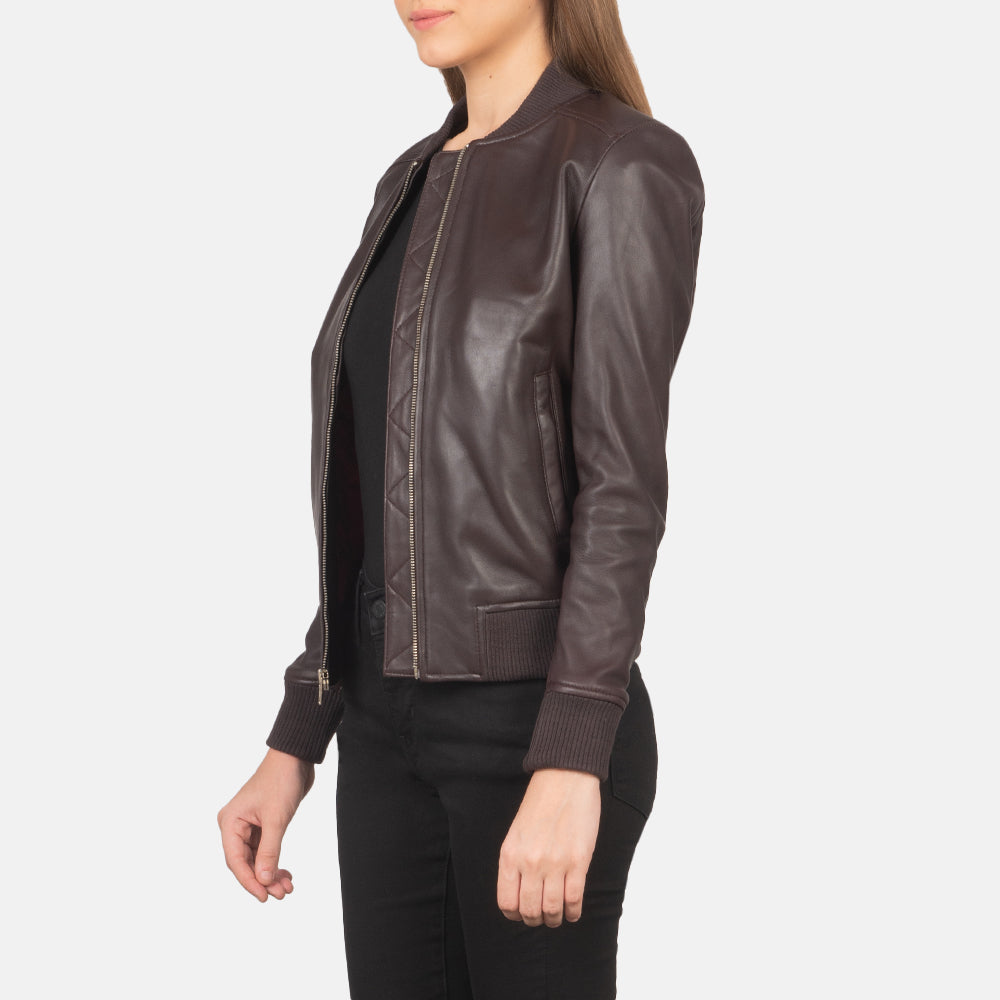 Bliss Leather Bomber Jacket