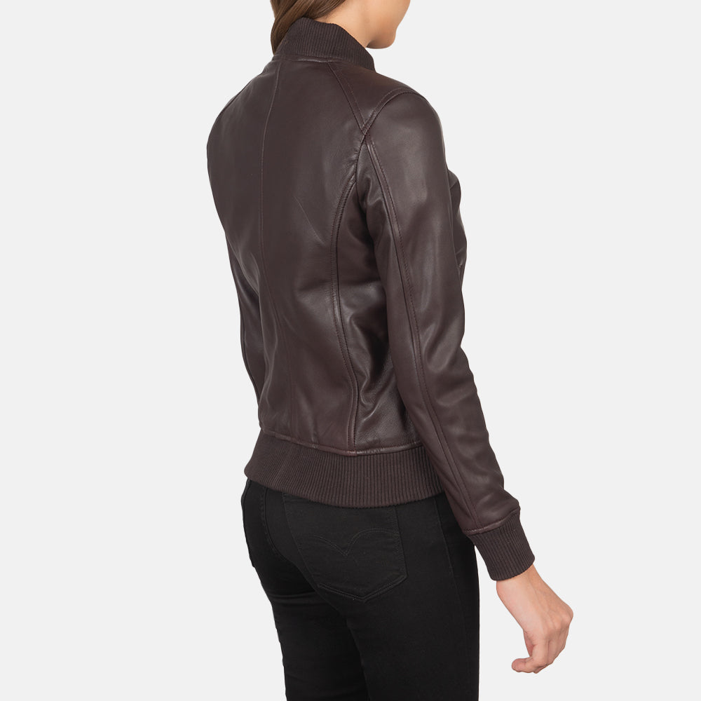 Bliss Leather Bomber Jacket