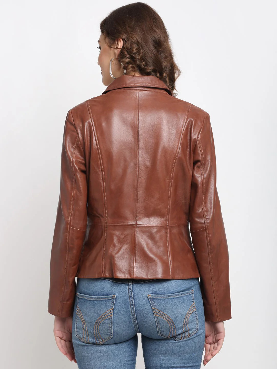 Women`s Brown Leather Jacket