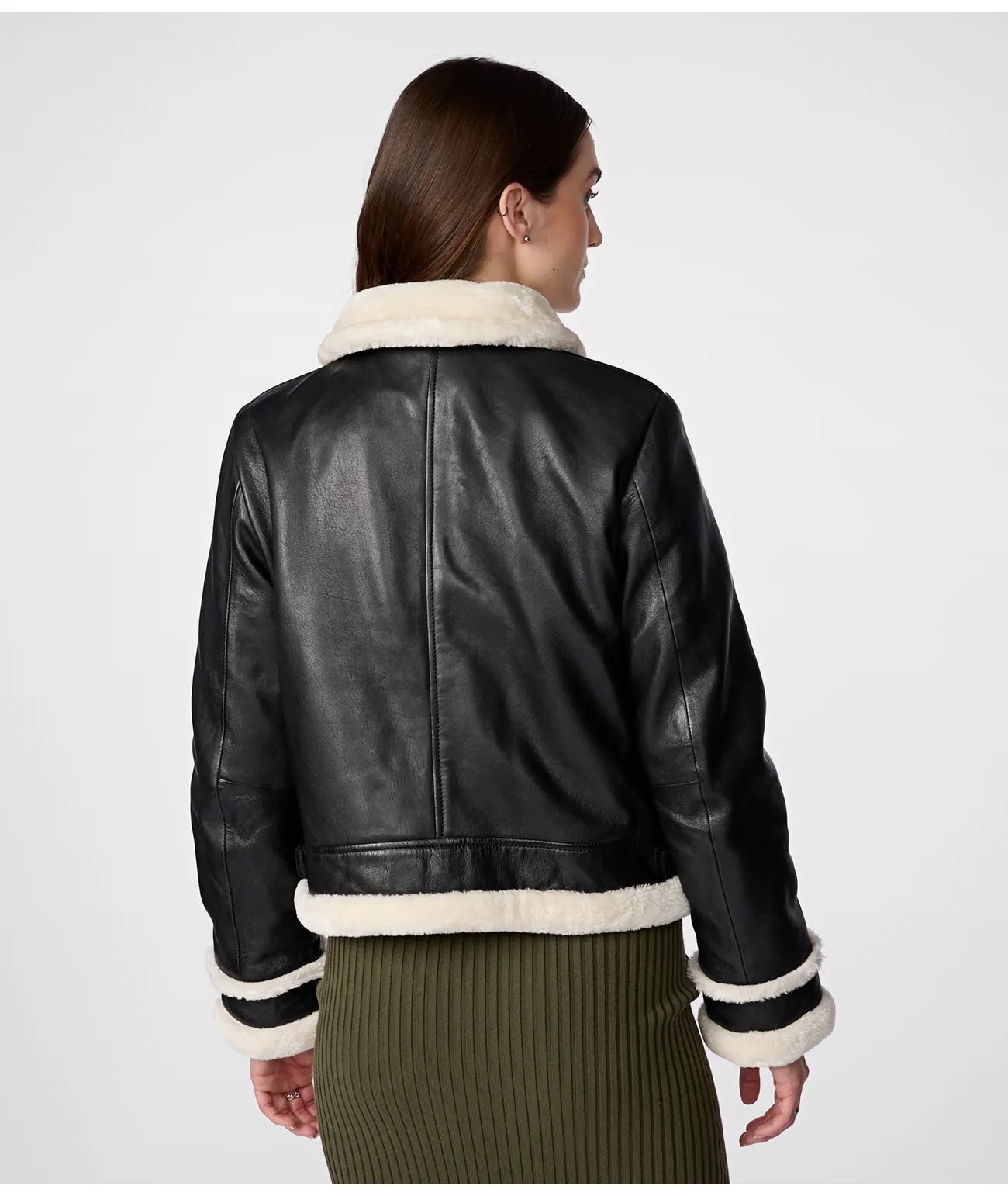 Jodi Leather Shearling Jacket